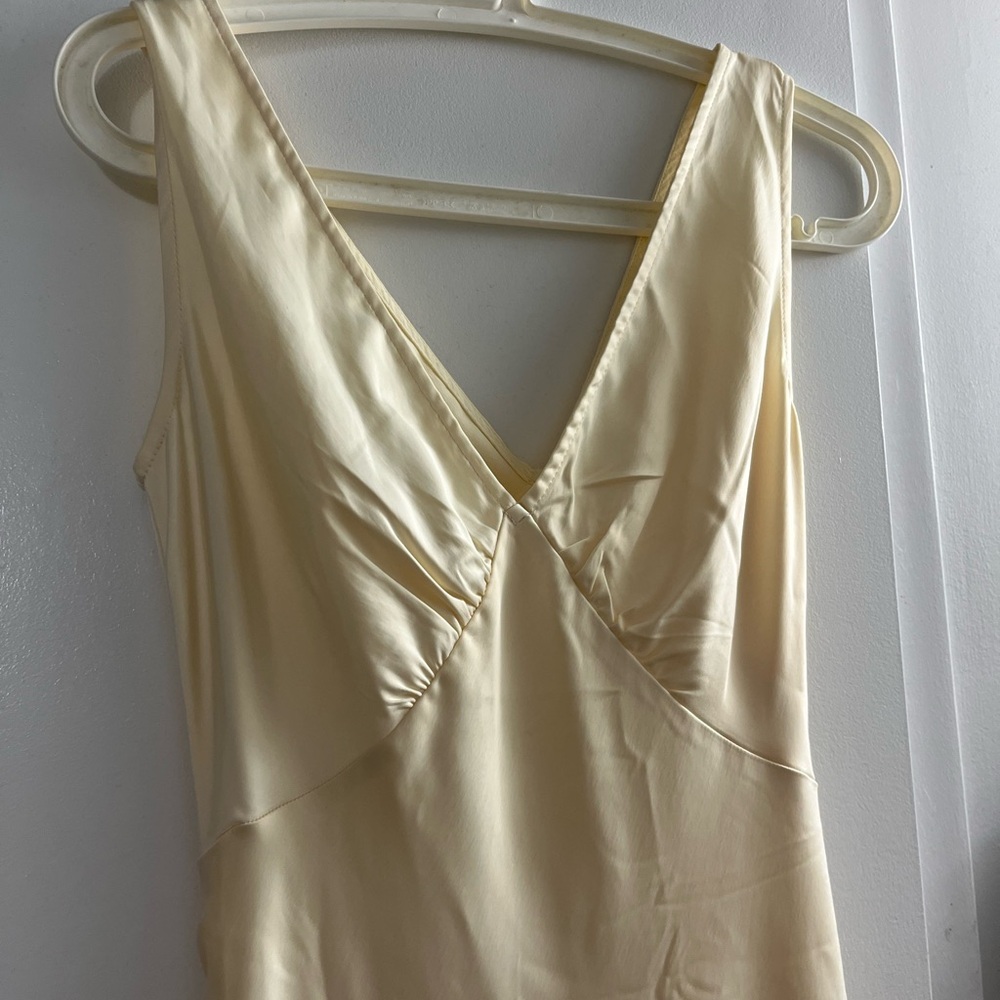 Peppermayo Loren Midi dress in white/cream.